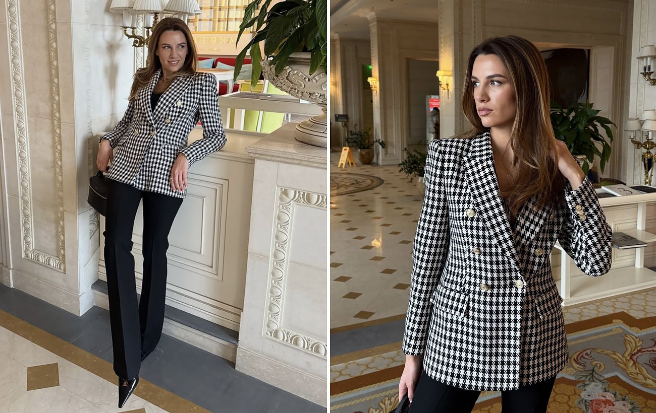 Дружина Решетніка у жакеті "гусяча лапка": секрет бездоганного образу